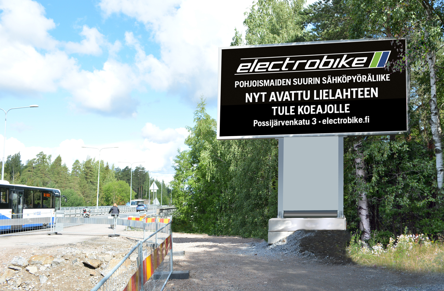 Hervanta-Led-taulu- Ojakadun Mainostoimisto